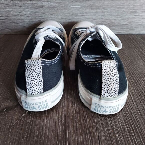 Converse Black and White Women's Sneakers - Picture 5 of 8